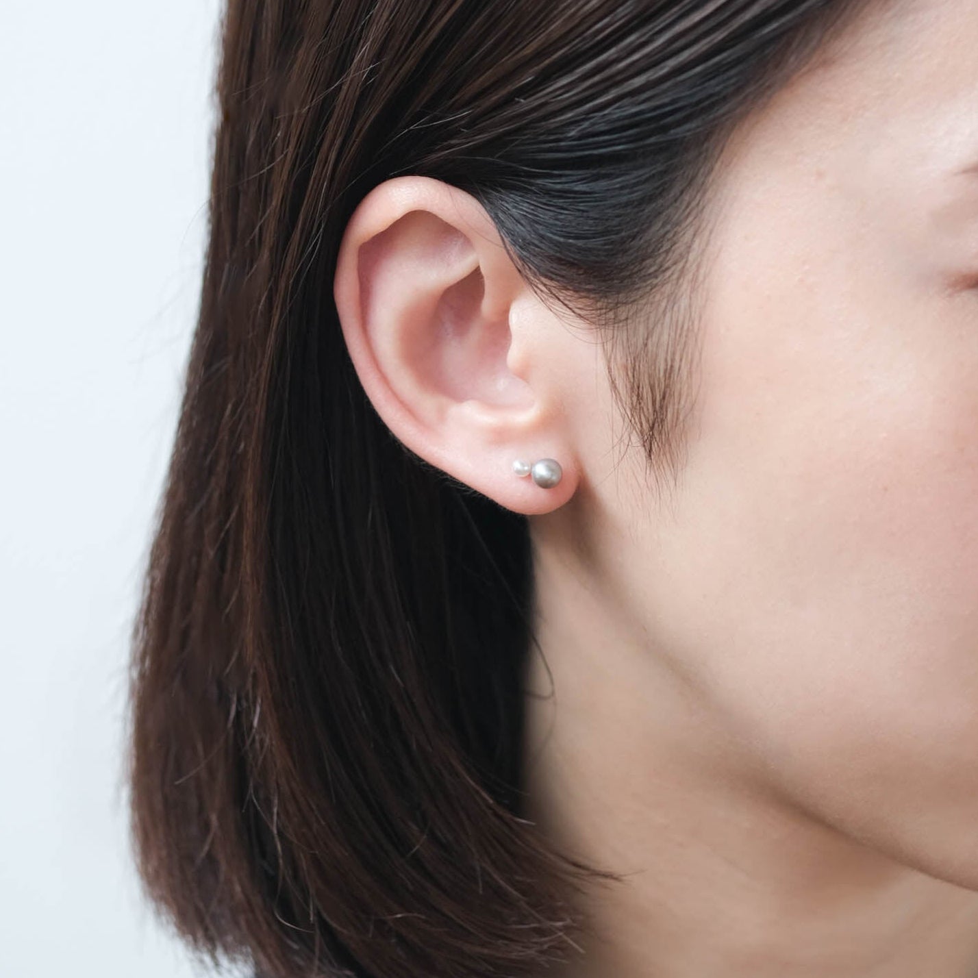 Toile - Two-tone Round Pearl Pierce［A301231AP270 K10YG］ピアス