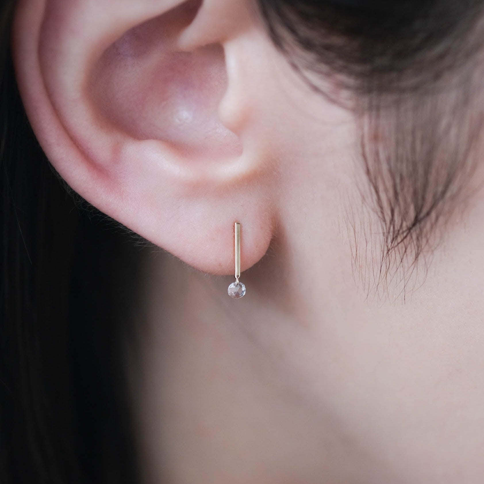 Rosecut Diamond Line Pierce［A301211AP226 K10］ピアス