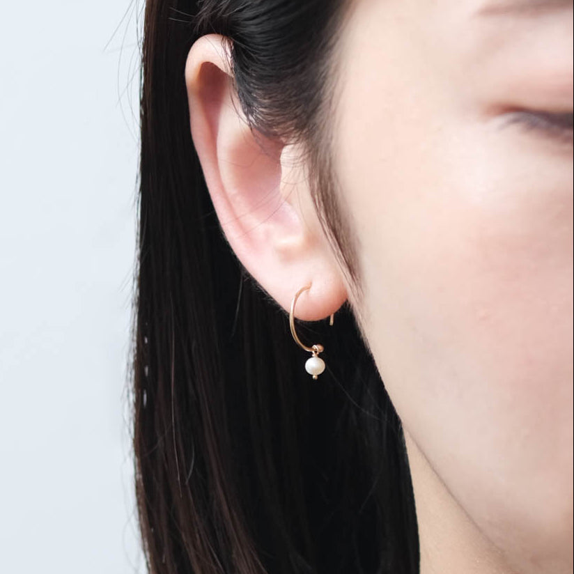Toile-Round Pearl Ear Accessories［A301242AP317 K10YG］ピアス