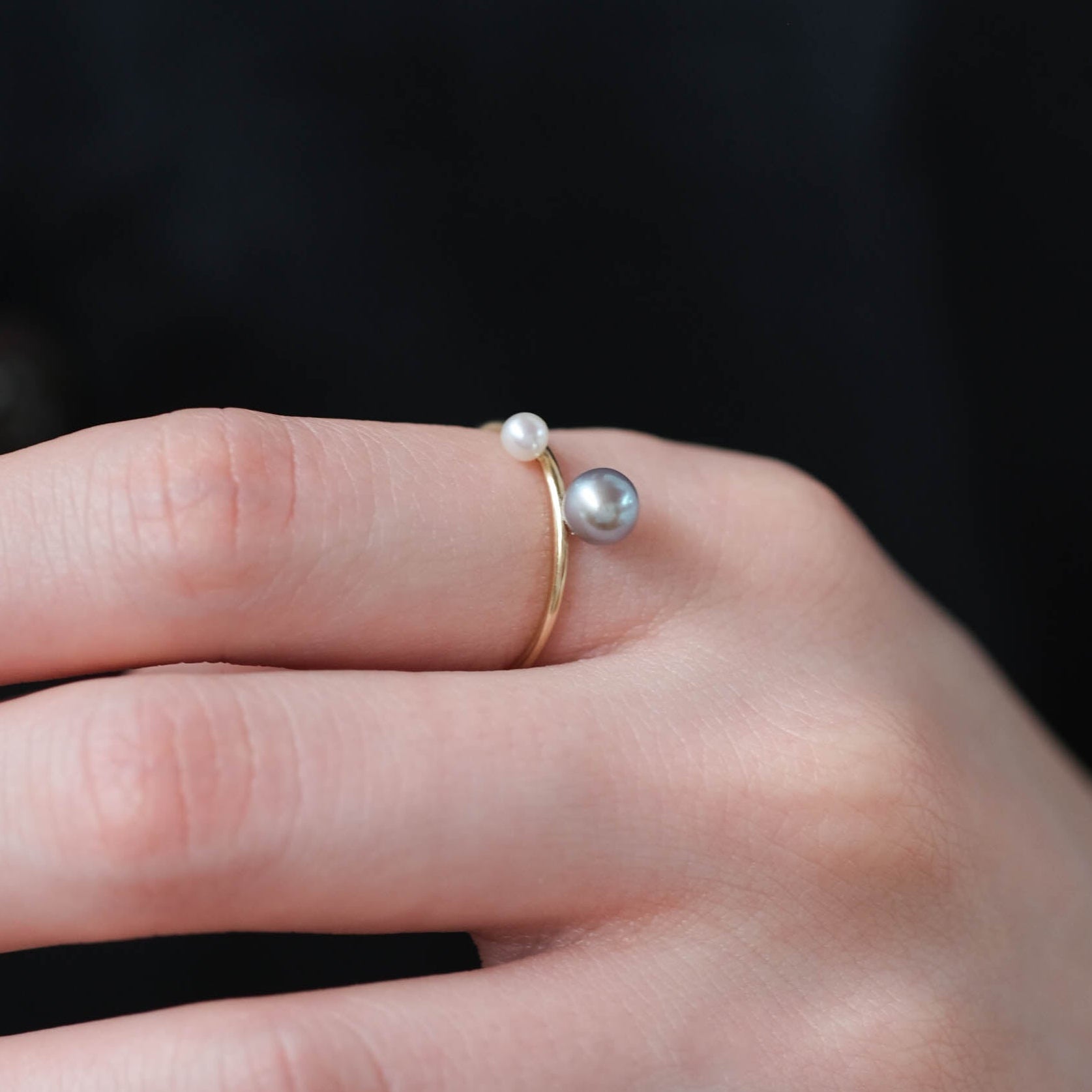 Toile［Two-tone Round Pear Ring - A301231AR268］