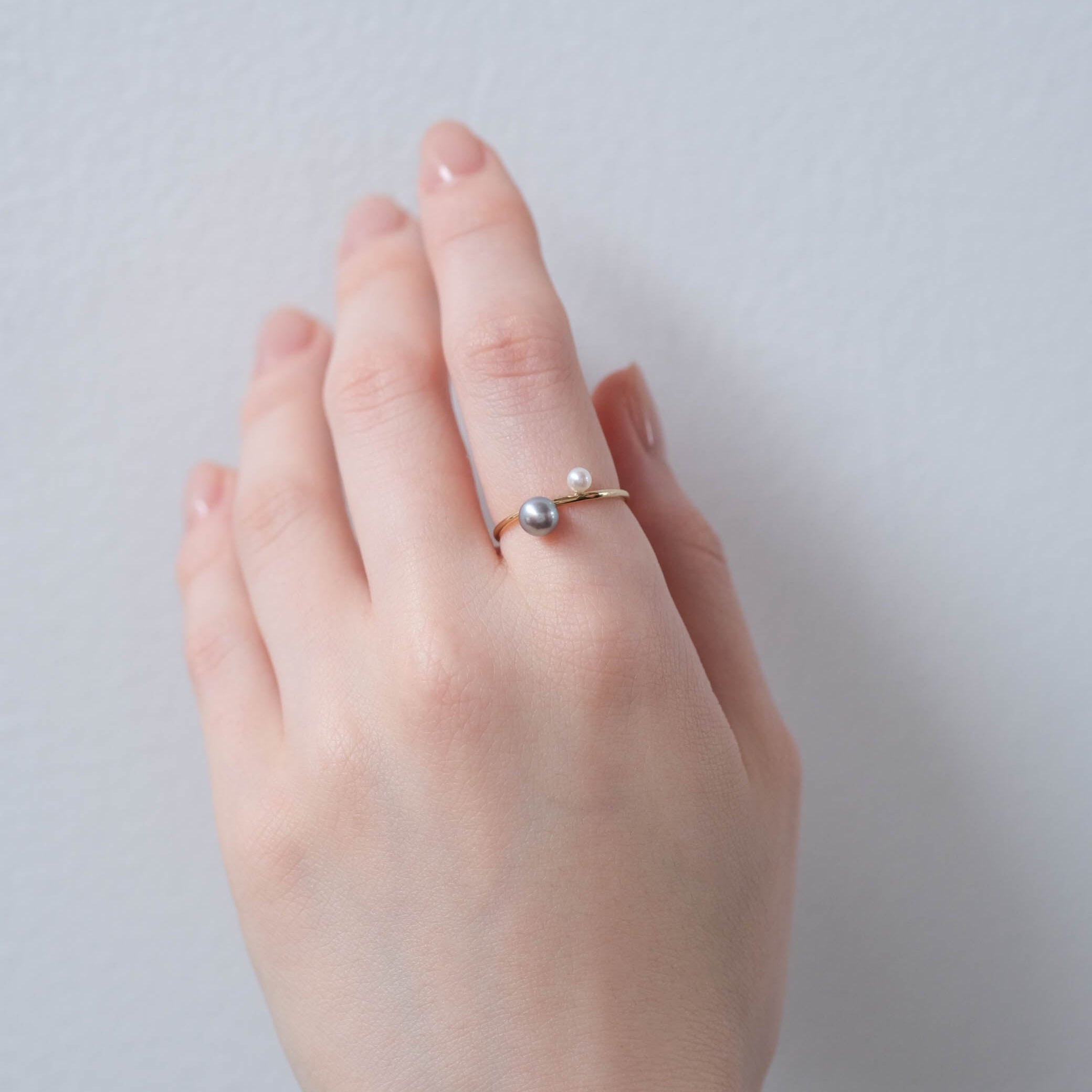 Toile［Two-tone Round Pear Ring - A301231AR268］