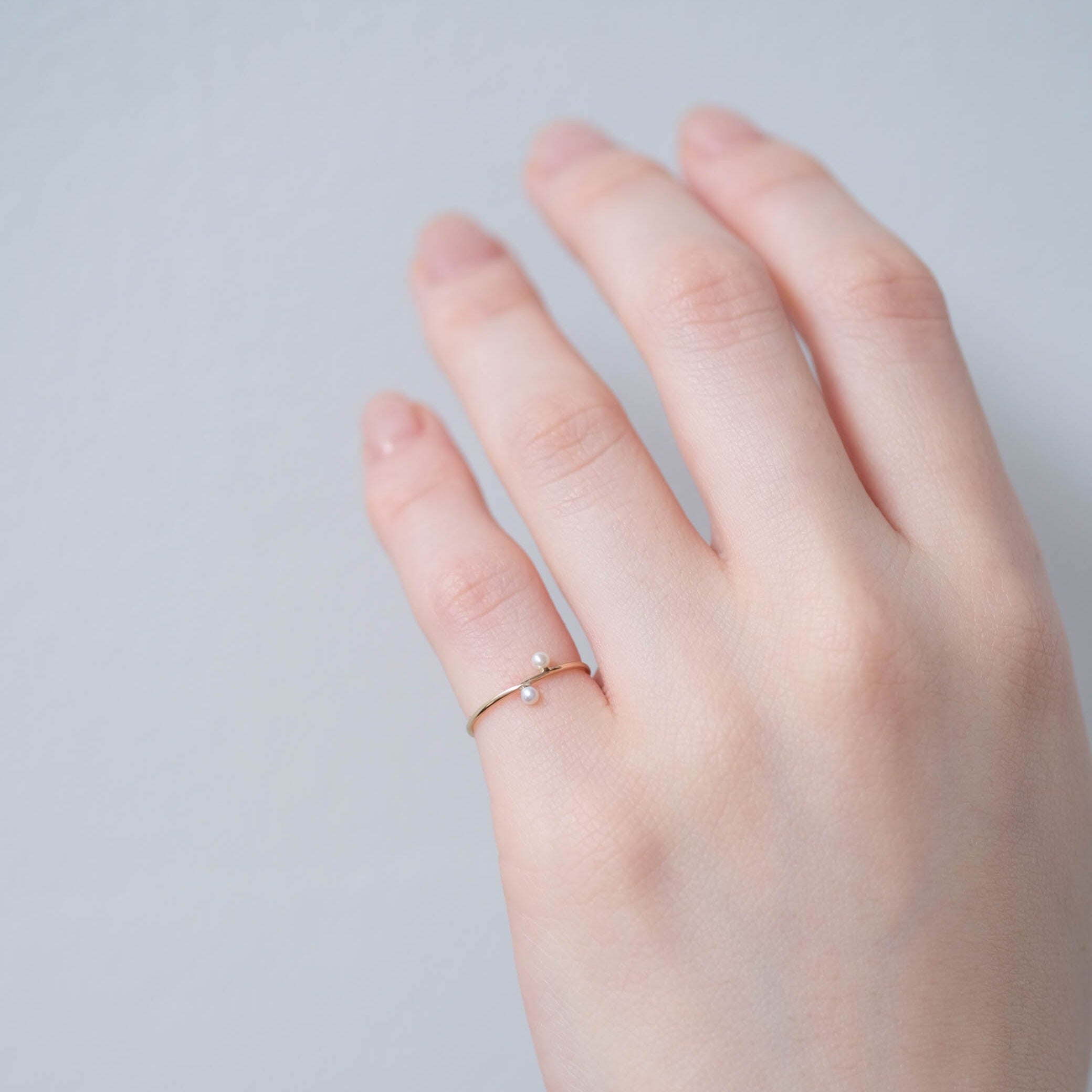 Toile - Two Round Pearl Ring［A301172AR119 K10］リング