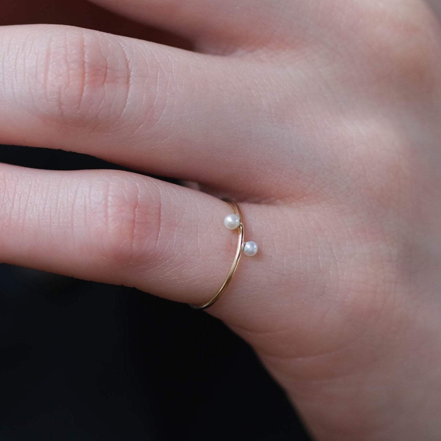 Toile - Two Round Pearl Ring［A301172AR119 K10］リング