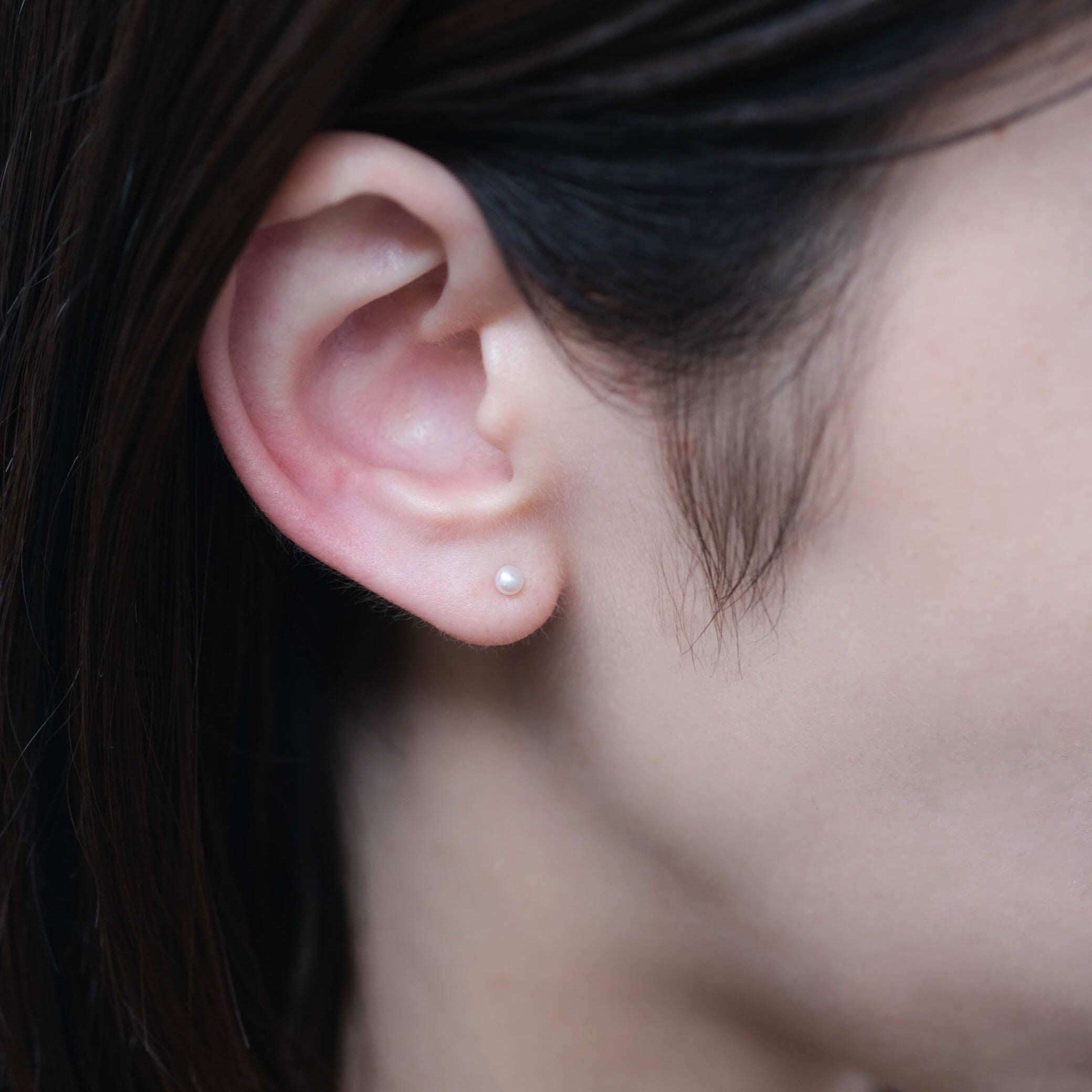 Toile-Round Pearl Pierce S［A301162AP101 K10YG］ピアス