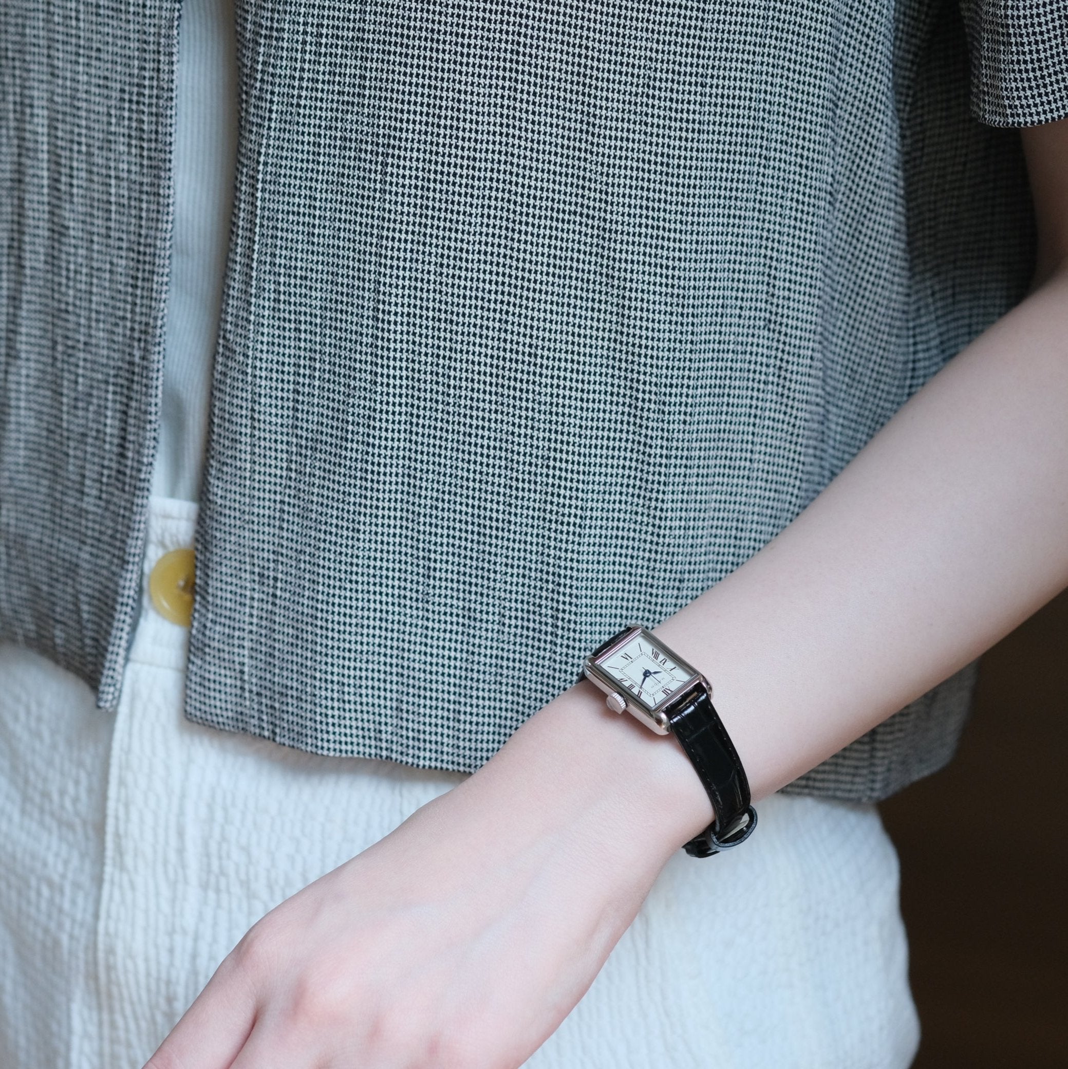 MATOW : Tsuki 朧月 Silver Black Leather