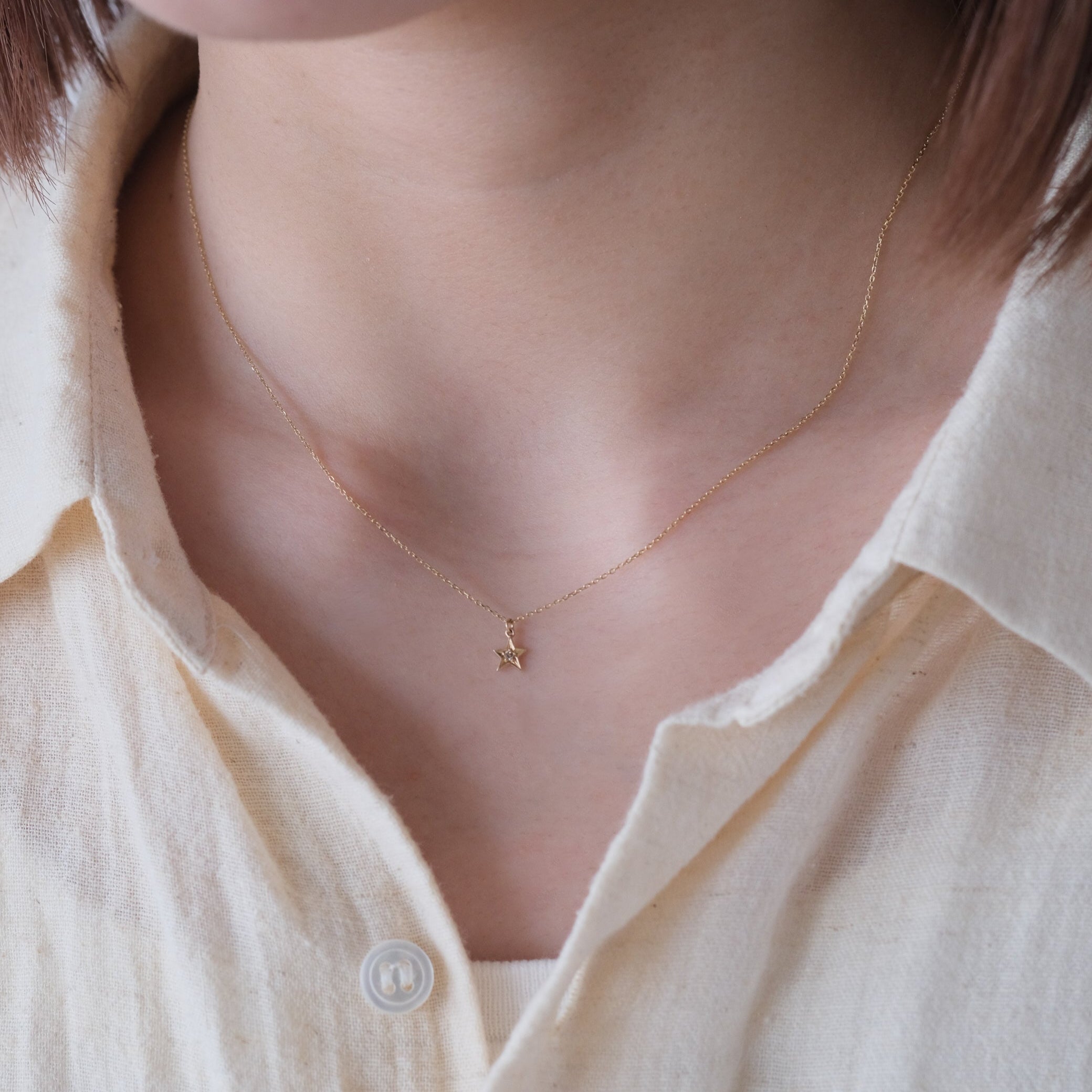 luz/luzury/ネックレス BALL LARIAT NECKLACE(2JN1118)K10 ネックレス｜スター