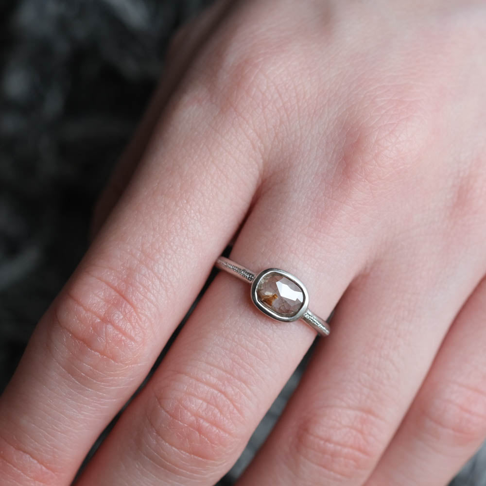 atelier plow-ローズカットダイヤモンド リング［Diamond Pt900 #11］