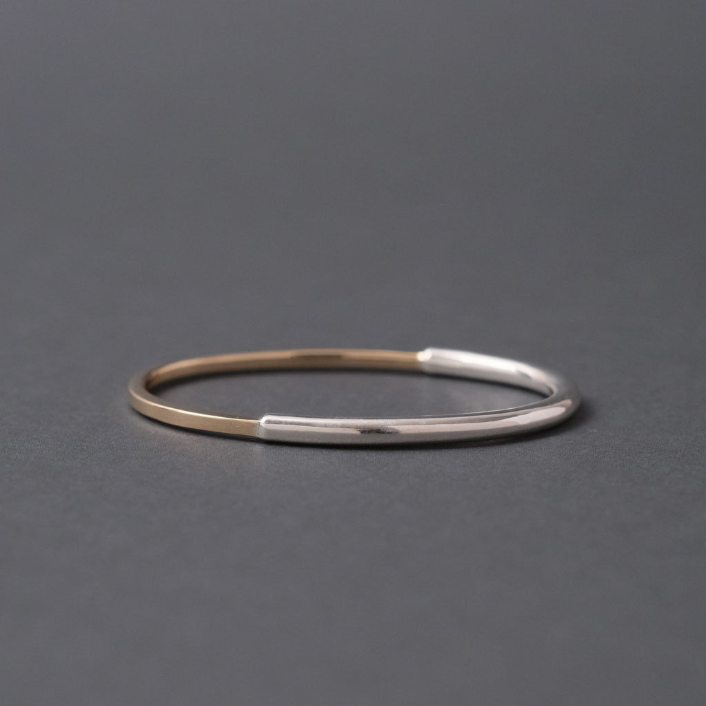 GEOMETRIC oval double ring 1［GE1-01 Silver］リング