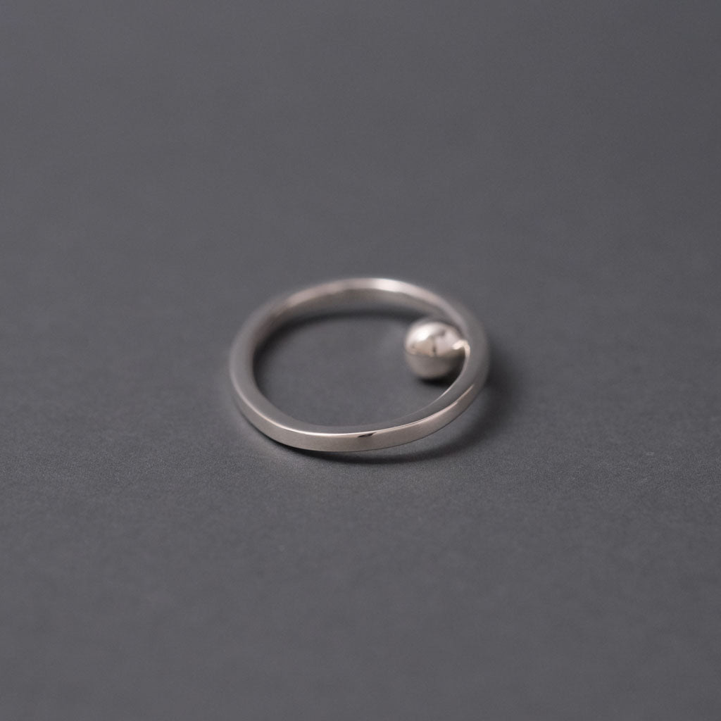 GEOMETRIC oval double ring 2［GE1-02 Silver］リング