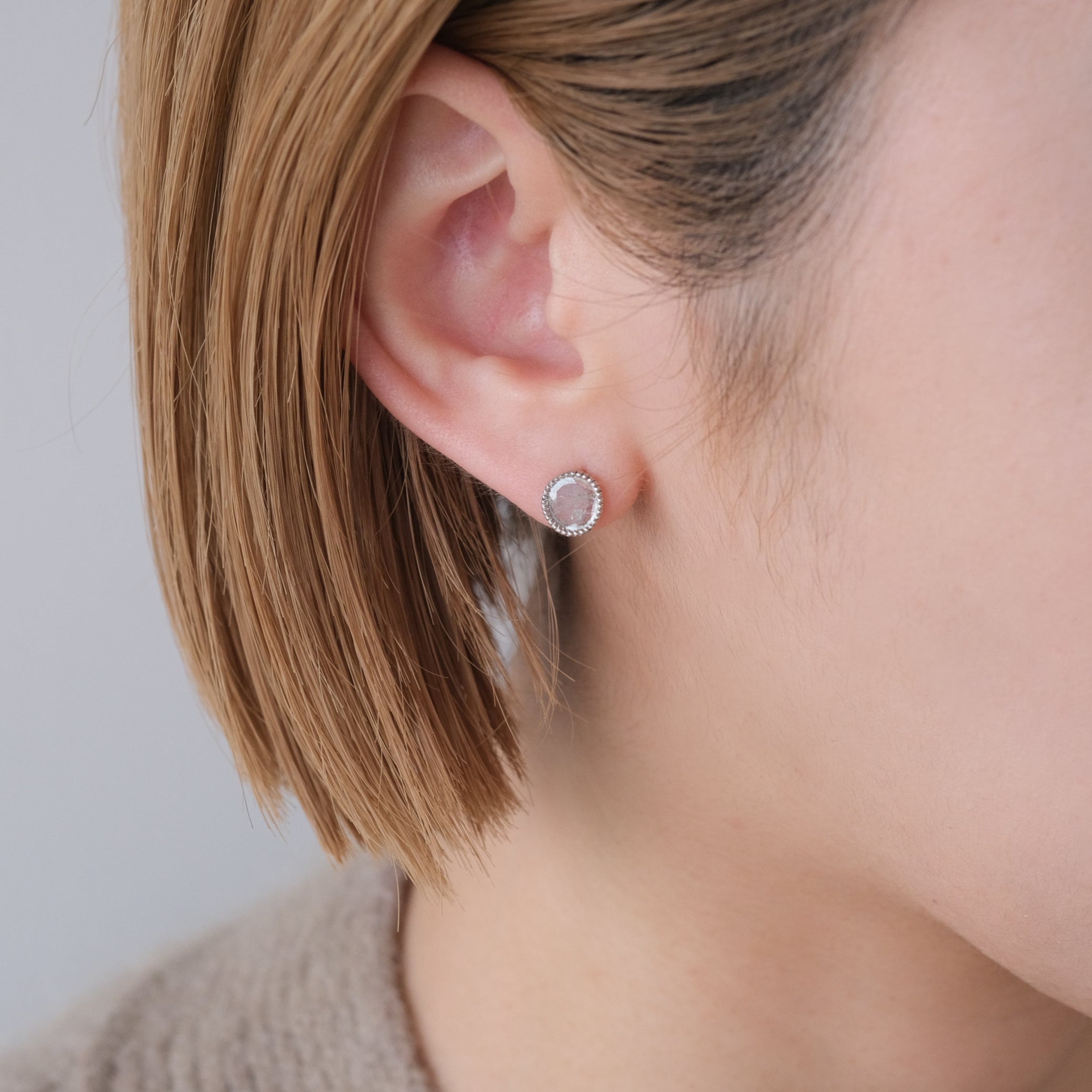 atelier plow - スライスダイヤモンド ピアス
