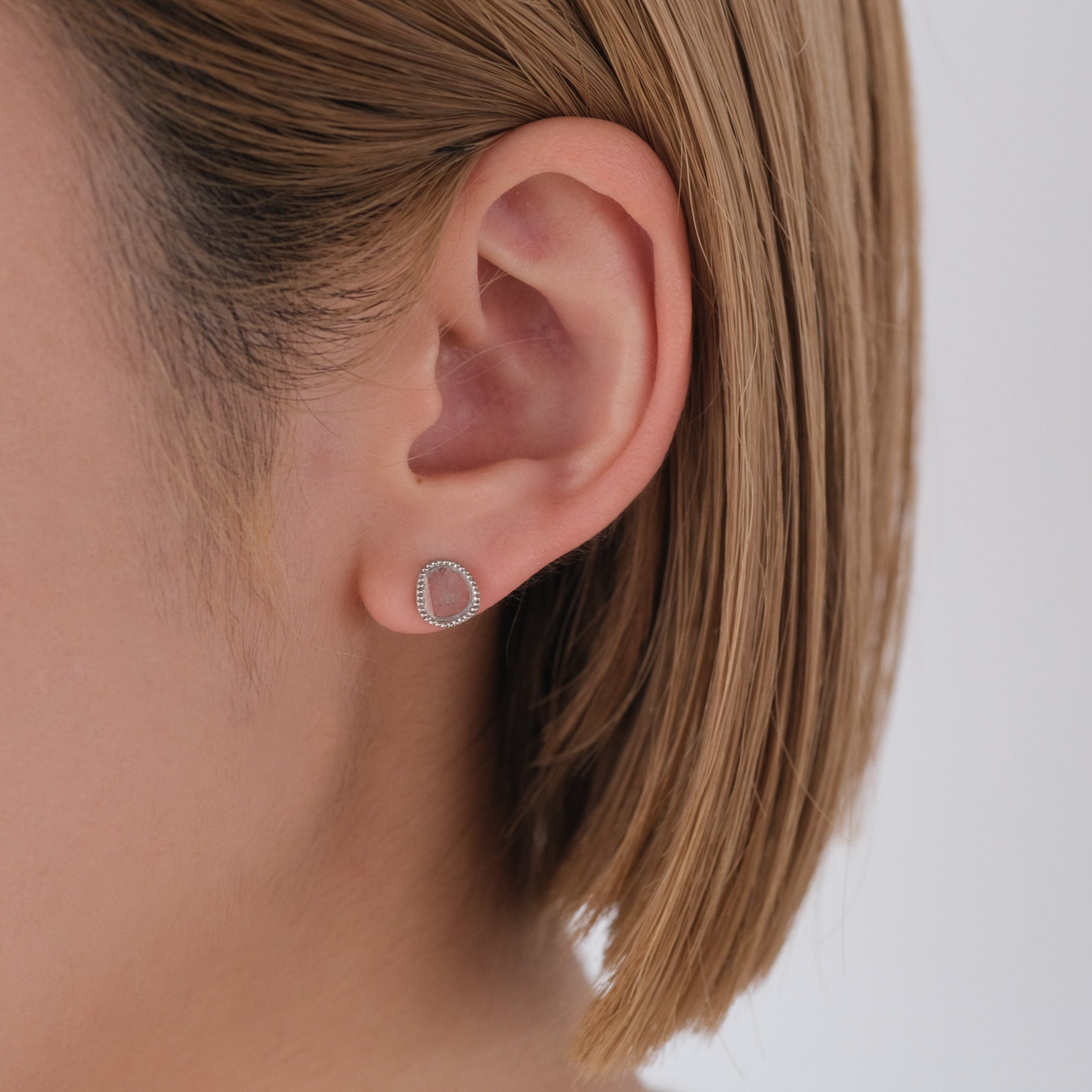 atelier plow - スライスダイヤモンド ピアス