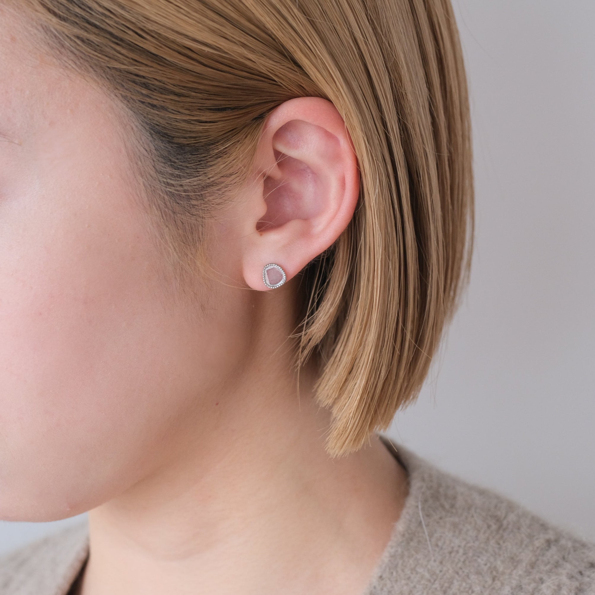 atelier plow - スライスダイヤモンド ピアス