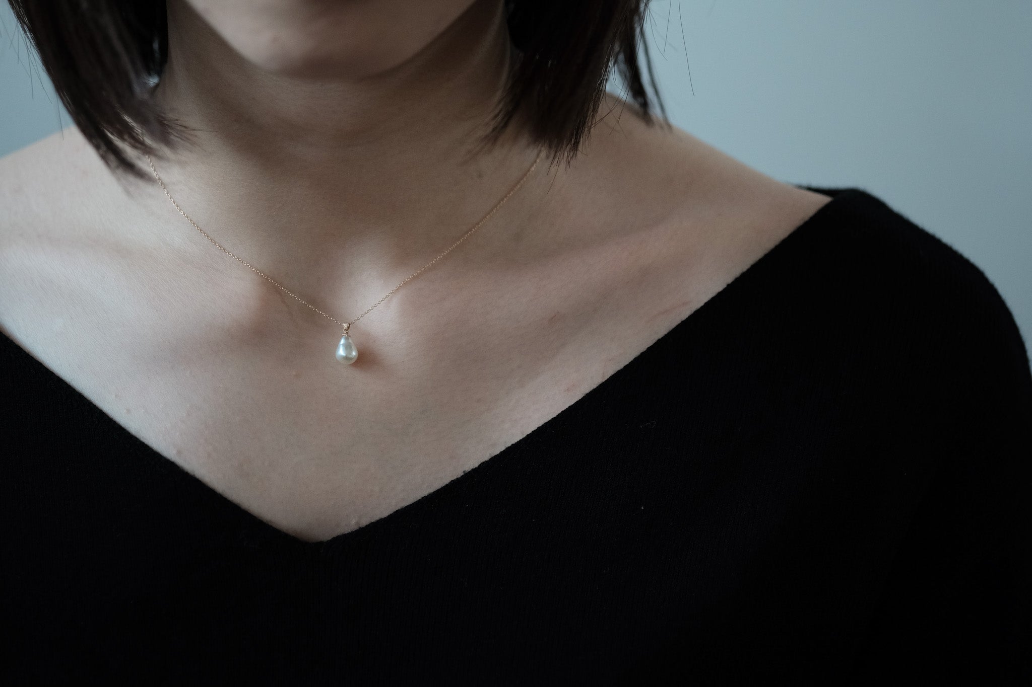 Atelier d'antan：Keshi Pearl Necklace A021201AN004