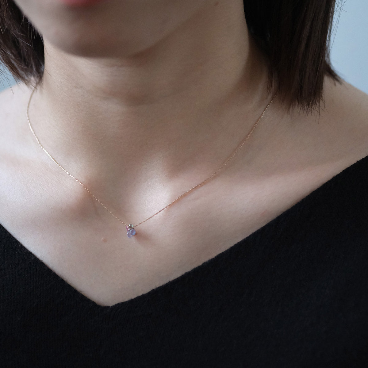 Drop Sapphiree Necklace［A301231AN266 K10］ネックレス