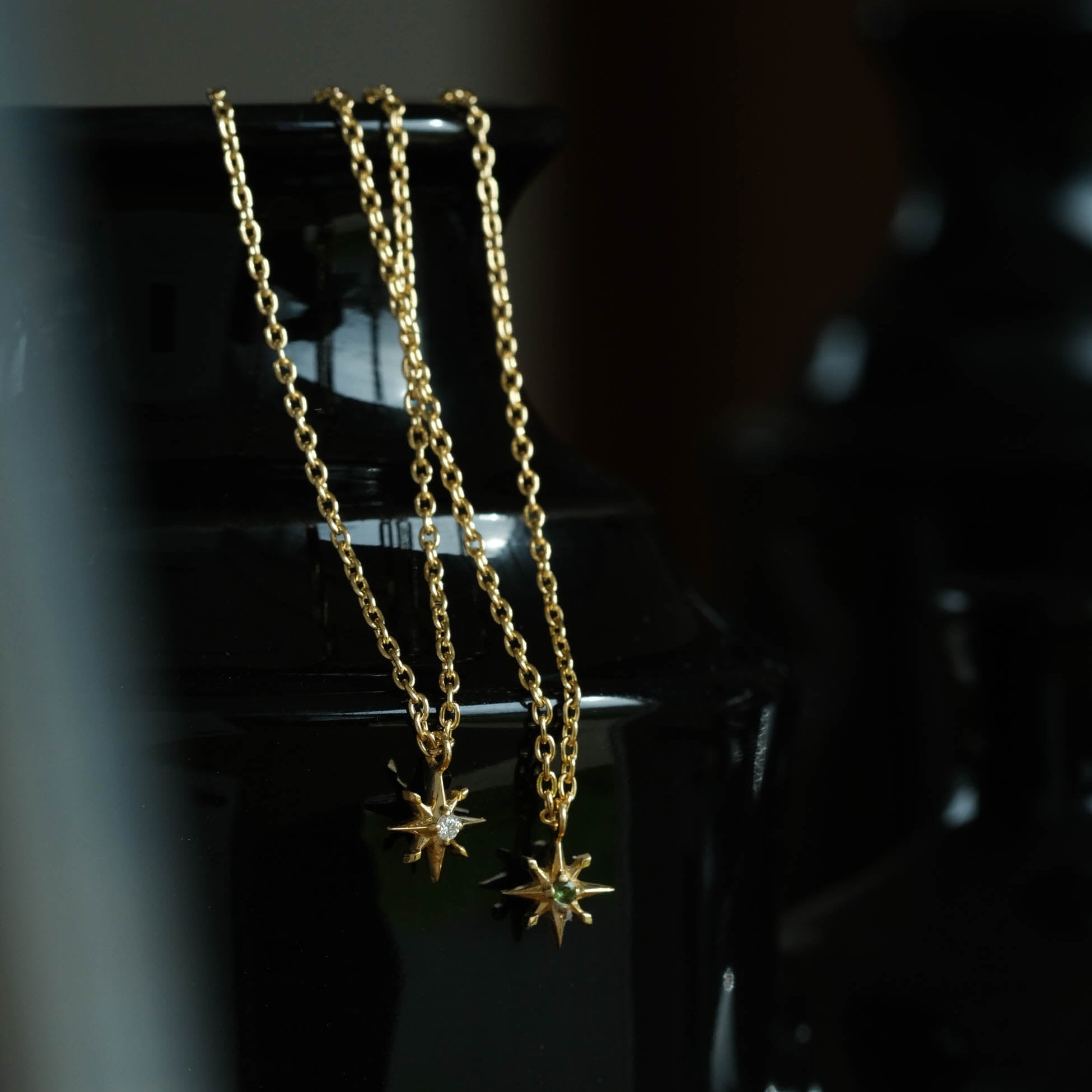 ACE by morizane-sun emerald necklace［AU750203E K18YG］ネックレス
