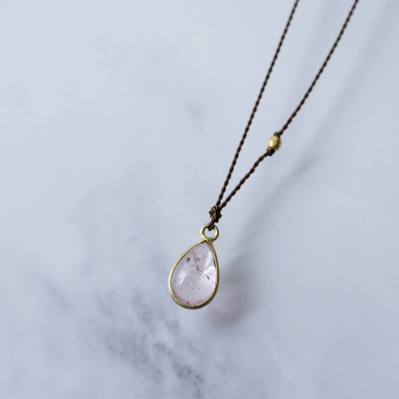 SOURCE objects - Enclosed Stone Necklace［Colored Stone K18］ネックレス