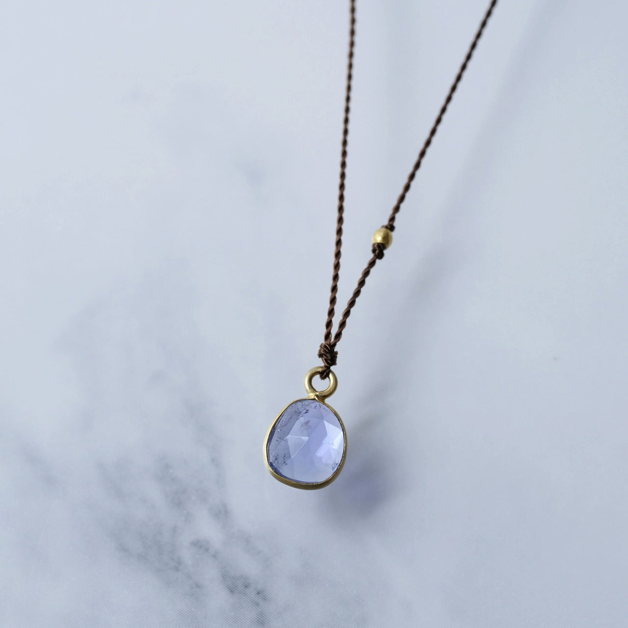 SOURCE objects - Enclosed Stone Necklace［Colored Stone K18］ネックレス