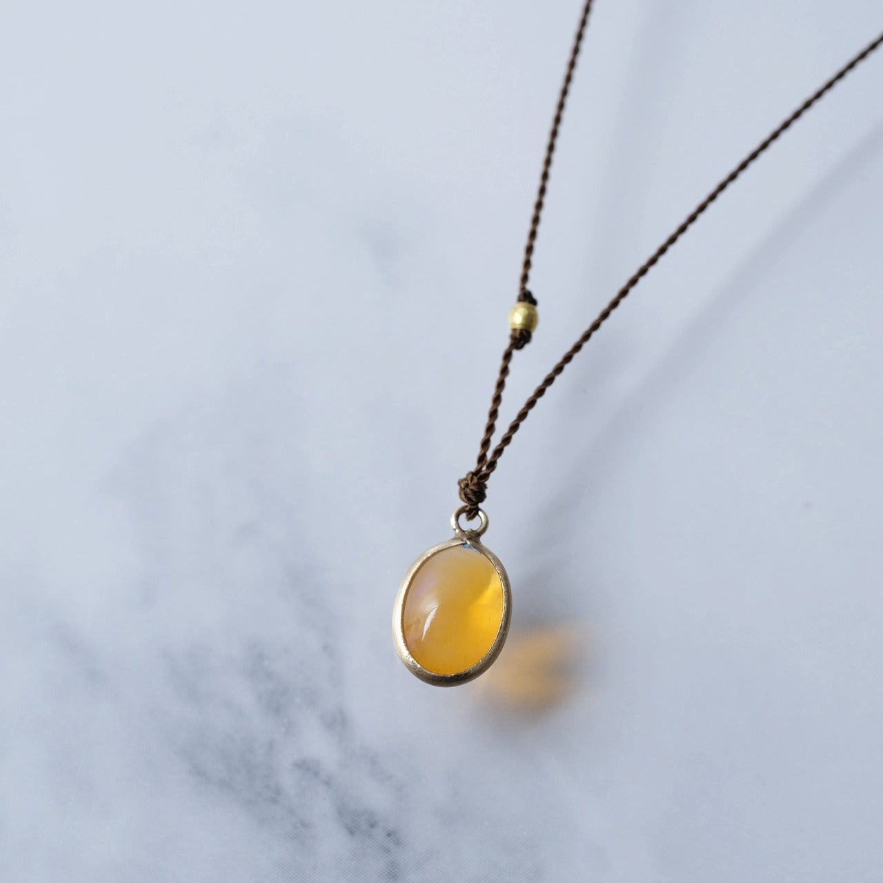 SOURCE objects - Enclosed Stone Necklace［Colored Stone K18］ネックレス