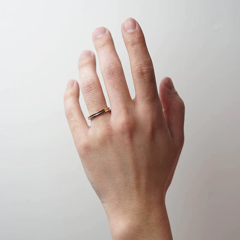 BRIDAL RING［えんえん K18YG×Pt900］結婚指輪