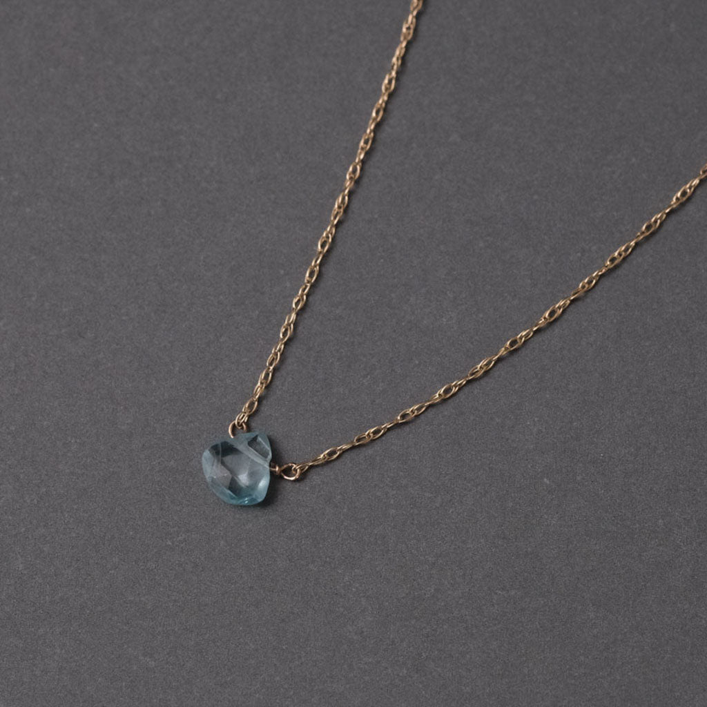 Marroncut Stone Necklace ［A301241AN289 K10 Zircon］ネックレス