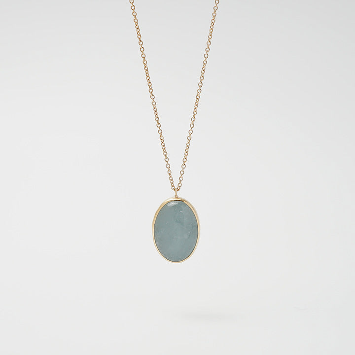Oval Stone Necklace-Angelight［A301212AN244 K10］ネックレス