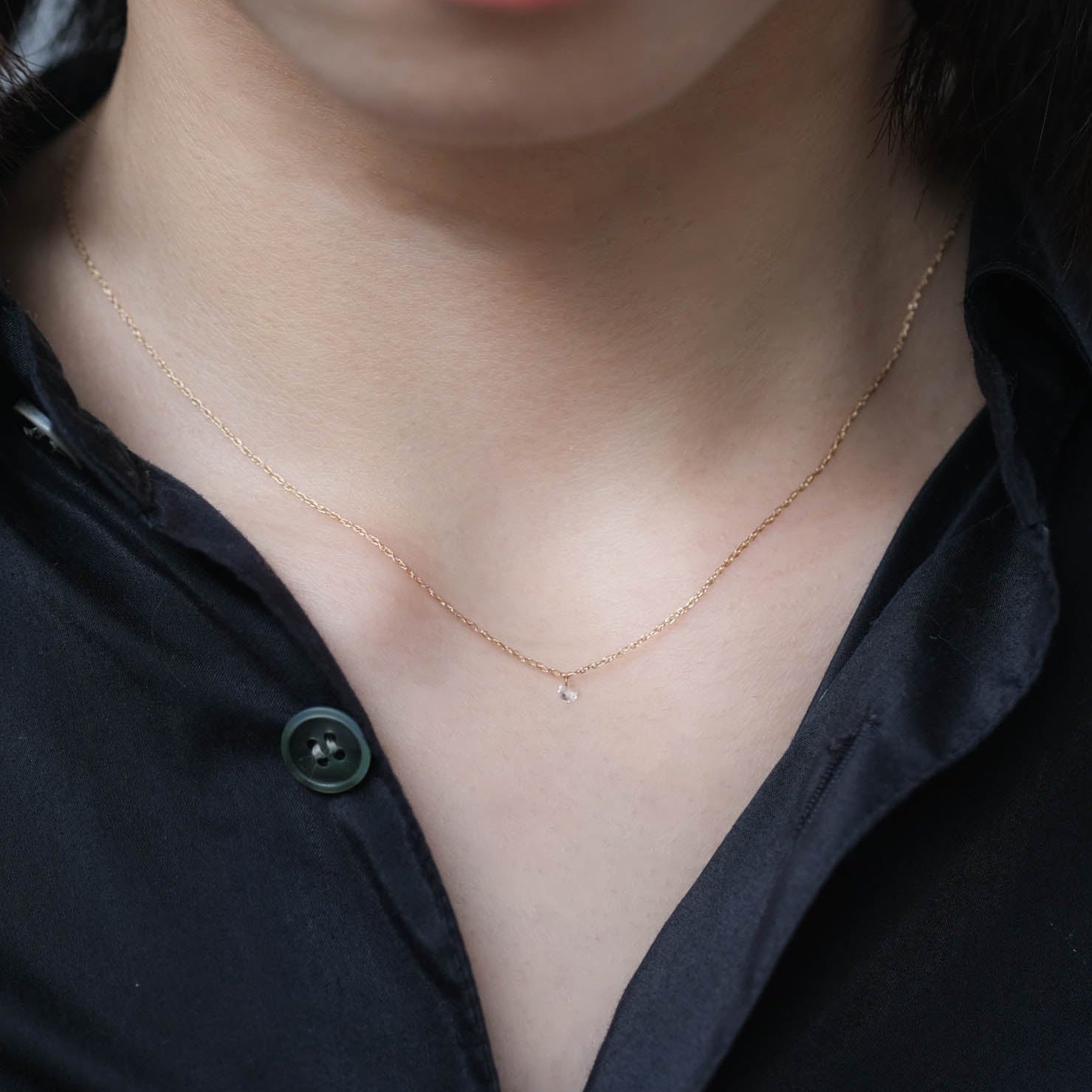 Toile - Rosecut Diamond Necklace ［A301211AN225 K10 Diamond］ネックレス