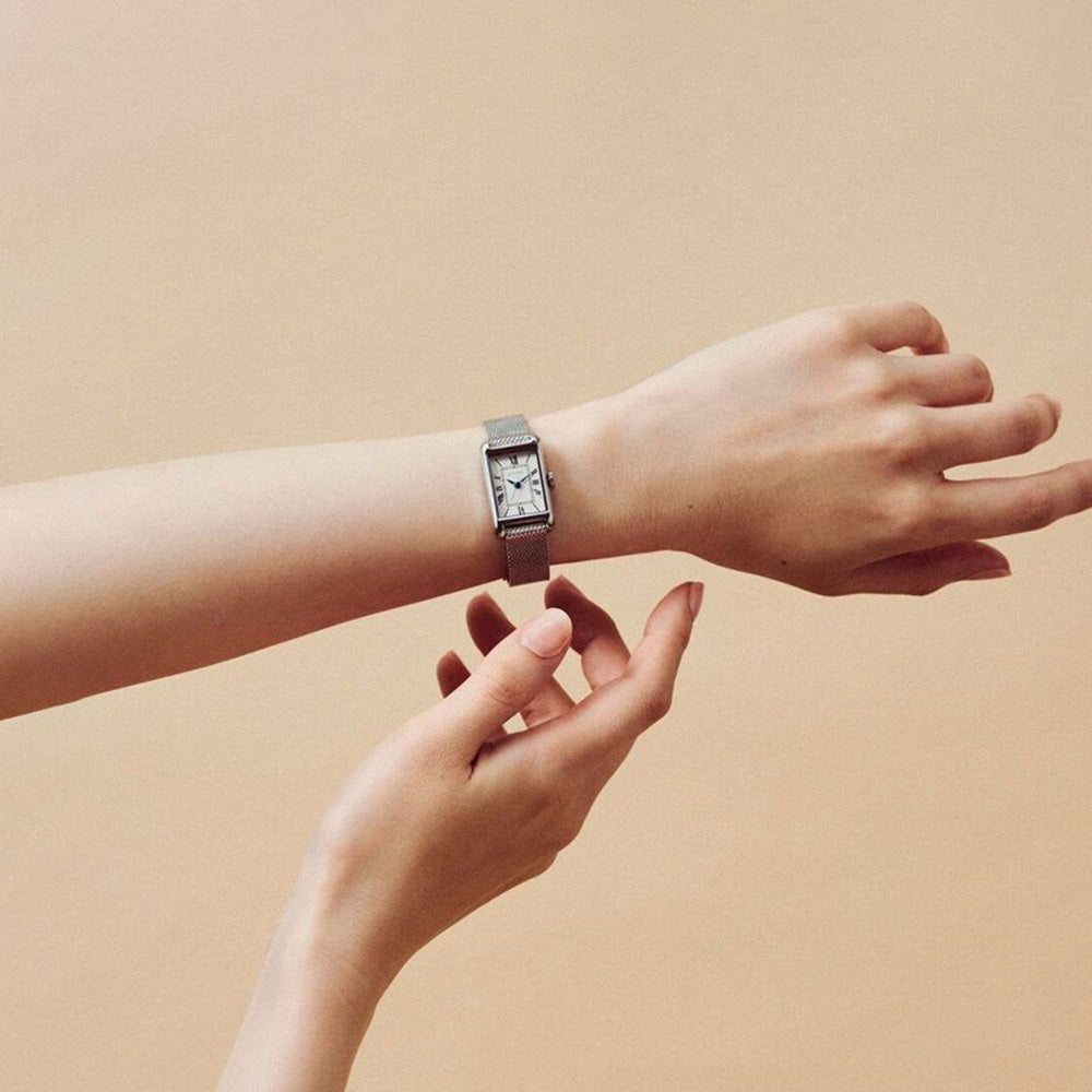 MATOW-Tsuki 朧月 ［MW004001-Silver Mesh］腕時計