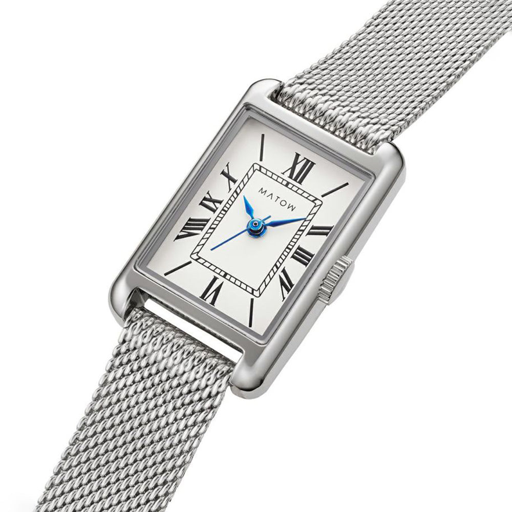 MATOW-Tsuki 朧月 ［MW004001-Silver Mesh］腕時計