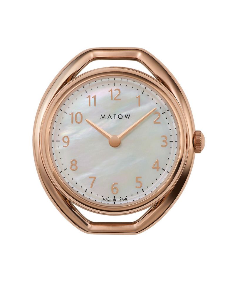 MATOW Shiki ROUND アキレア［mw001002 Rose Gold / Brown］腕時計