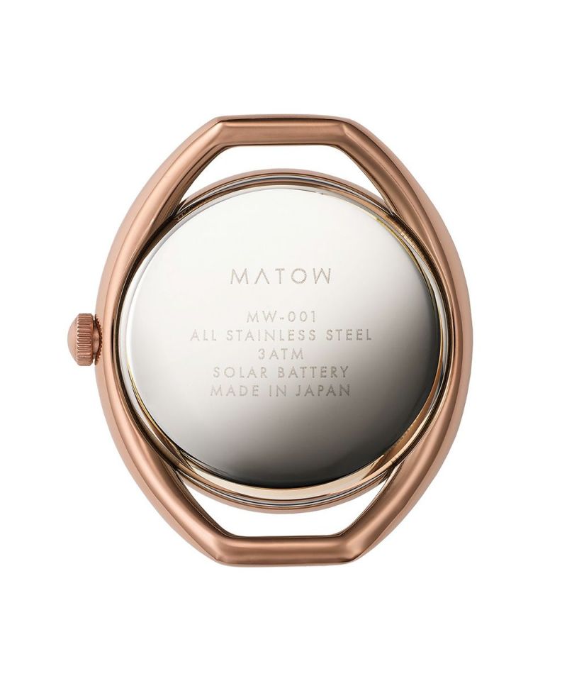 MATOW Shiki ROUND アキレア［mw001002 Rose Gold / Brown］腕時計