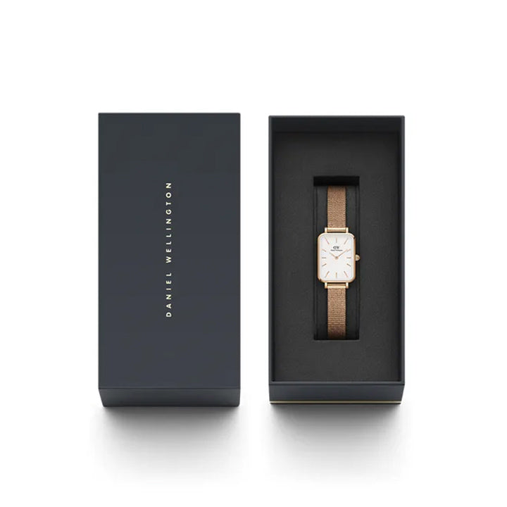 正規販売店［ダニエル ウェリントン-クアドロ PRESSED MELROSE］White