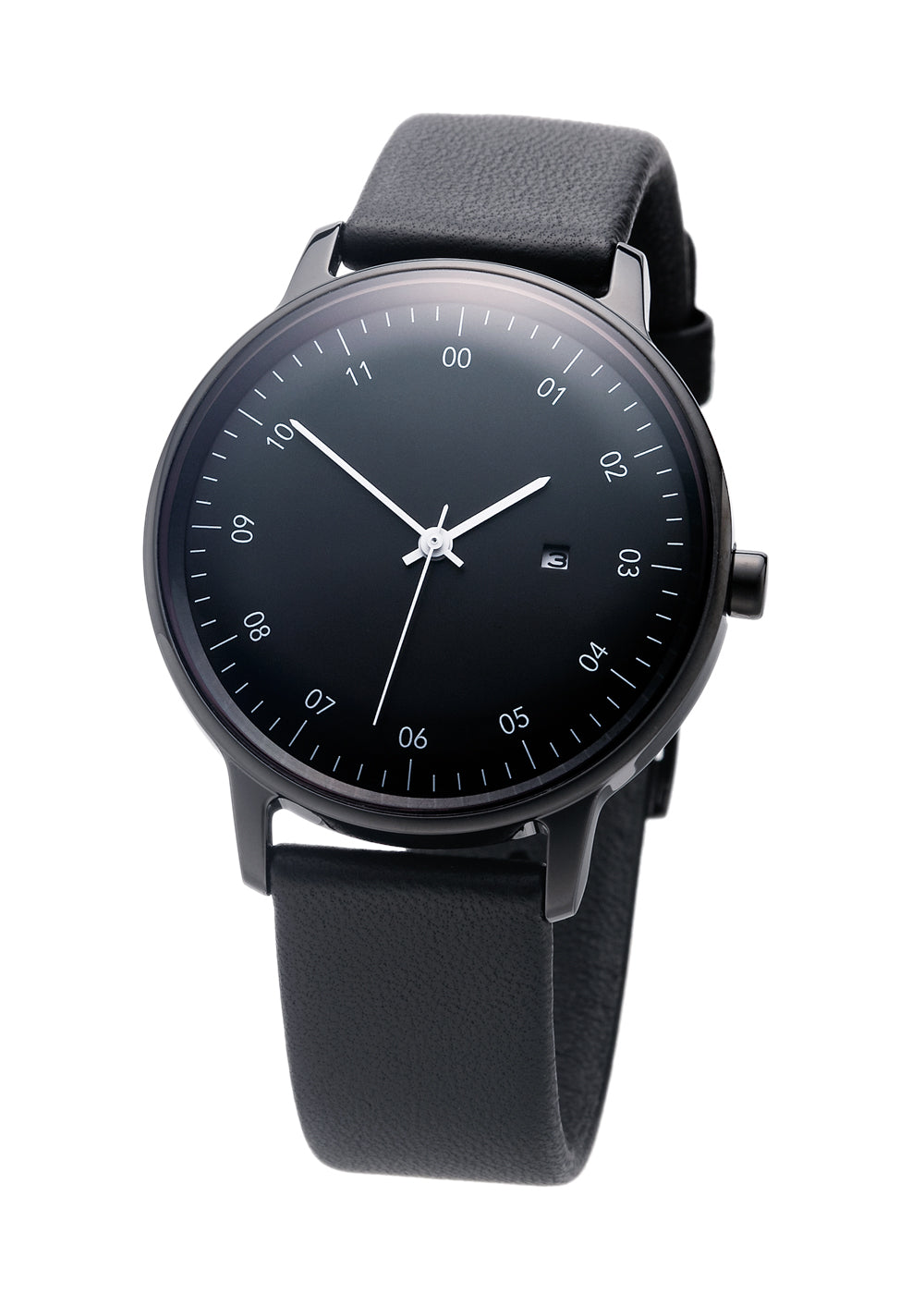 sazare SK01［No.01.03.00 SS BLACK MIRROR FINISH / BLACK DIAL / BLACK SHEEP SKIN LETHER］腕時計