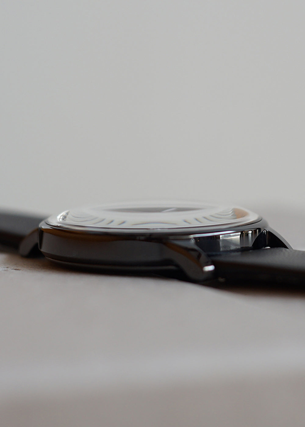 sazare SK01［No.01.03.00 SS BLACK MIRROR FINISH / BLACK DIAL / BLACK SHEEP SKIN LETHER］腕時計