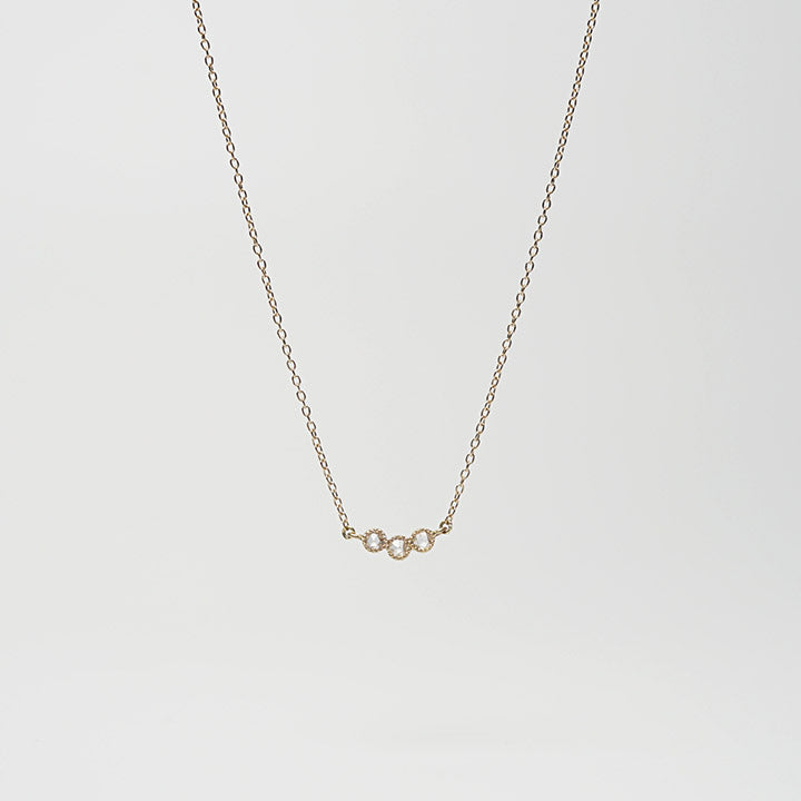 3 Rosecut Dia H Necklace［A023201AN010 K18］ネックレス
