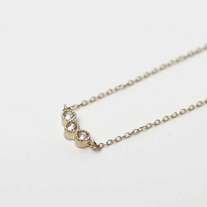 3 Rosecut Dia H Necklace［A023201AN010 K18］ネックレス