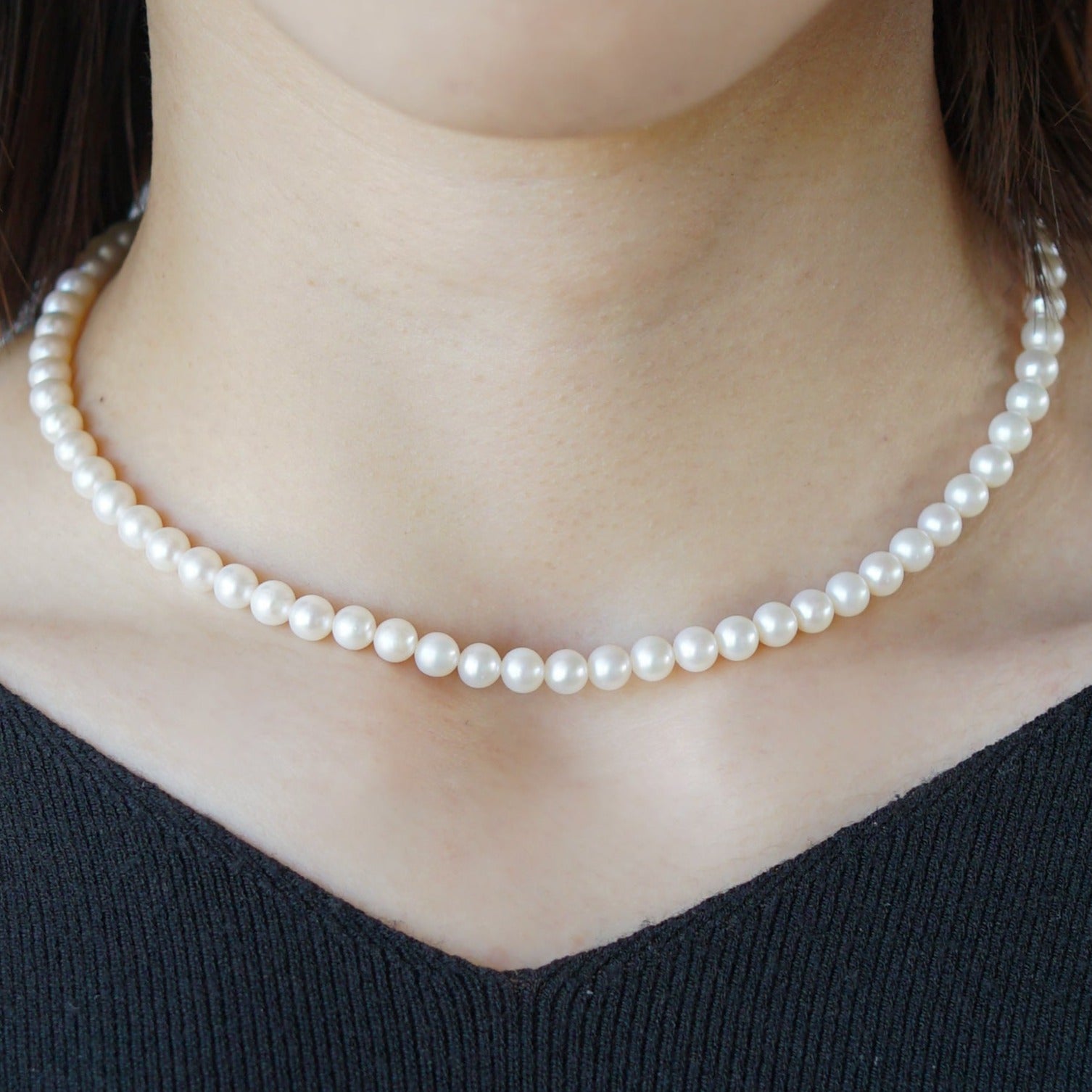 Toile by Atelier d'antan : Round Pearl Necklace A301112AN021