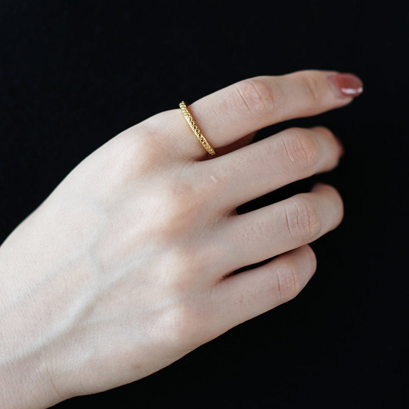 K18(18金) /ゴールドリング/gold ring/2.5g/size11リング