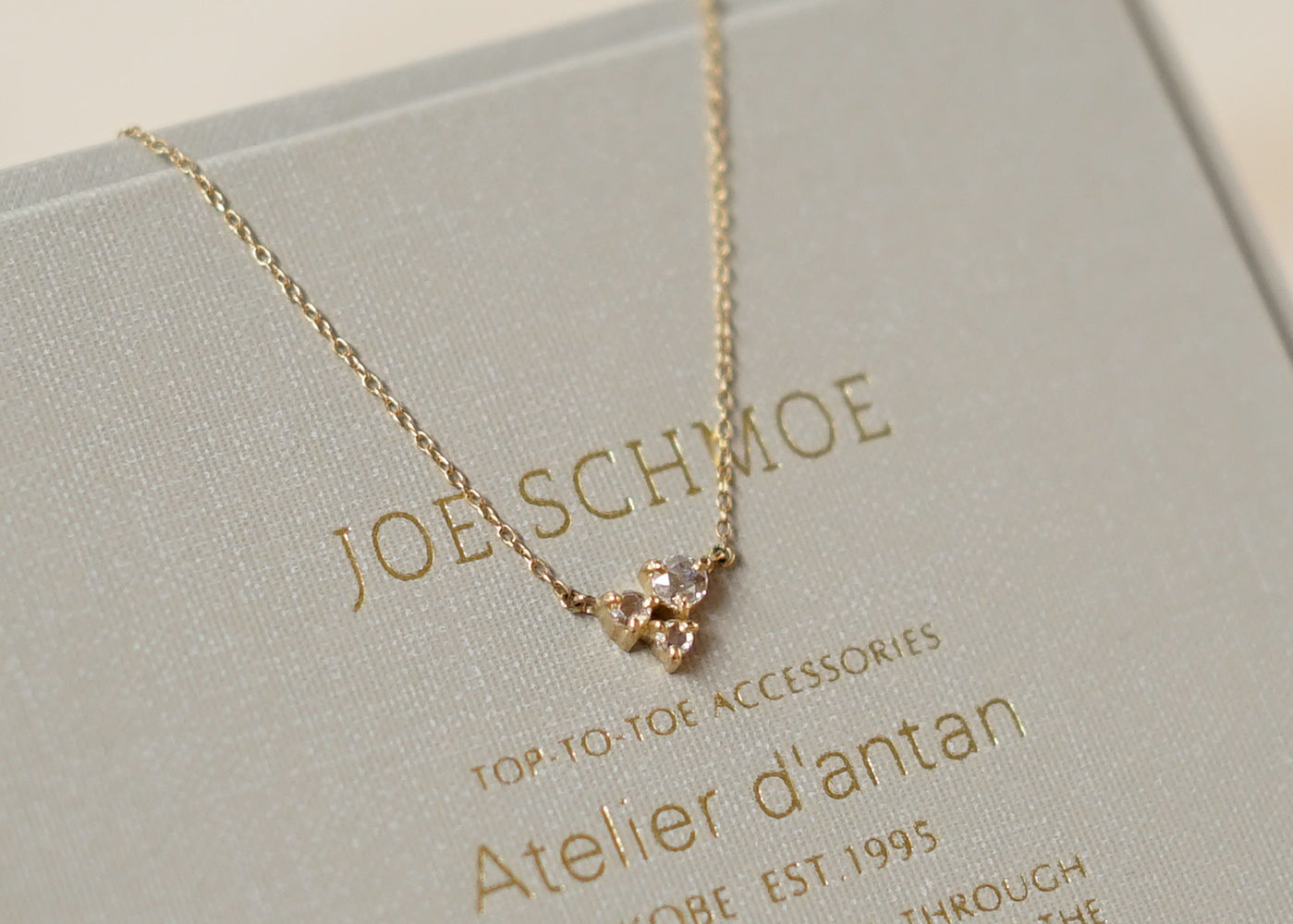 3 Rosecut Dia C Necklace［A022202AN026 K18］ネックレス