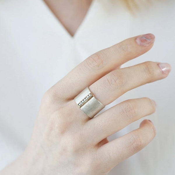 レヴィ オブジェクツ［〈SIDE〉dotted line ring ］リング
